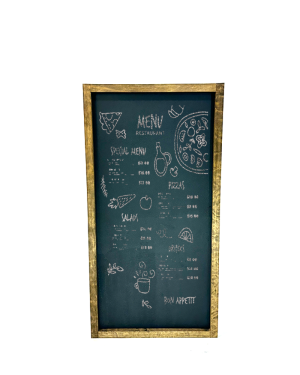 Pizarrón colgante de 100×60 cm